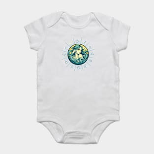 ZODIAC Aquarius - Astrological AQUARIUS - AQUARIUS - ZODIAC sign - Van Gogh style - 12 Baby Bodysuit